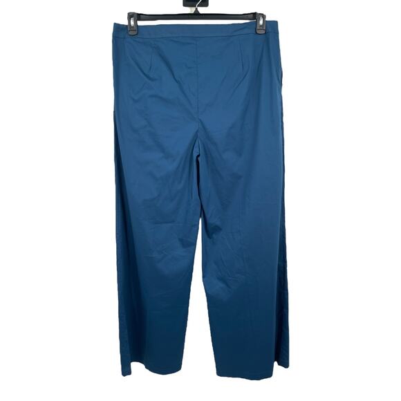 Misook Pants wide leg pleated lightweight blue size X-Large XL - Picture 3 of 5